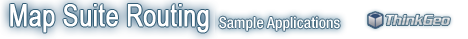 Map Suite Web Edition Sample Applications from ThinkGeo
